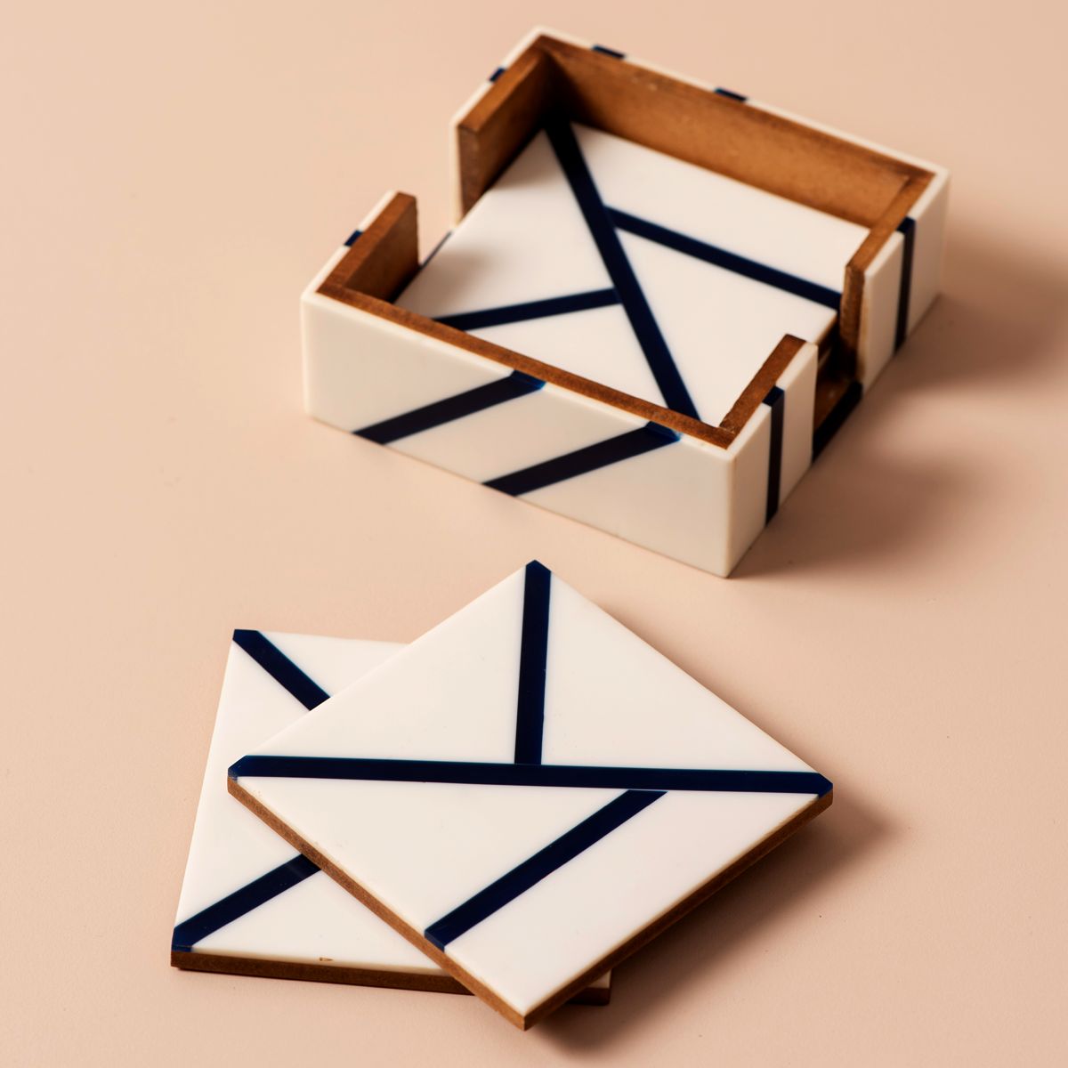 Square Quotes Coaster Set of 6 With Coaster Stand | Quotes Coaster Set fit for Tea Cups and Coffee Mugs Also Coffee Lover Gifts